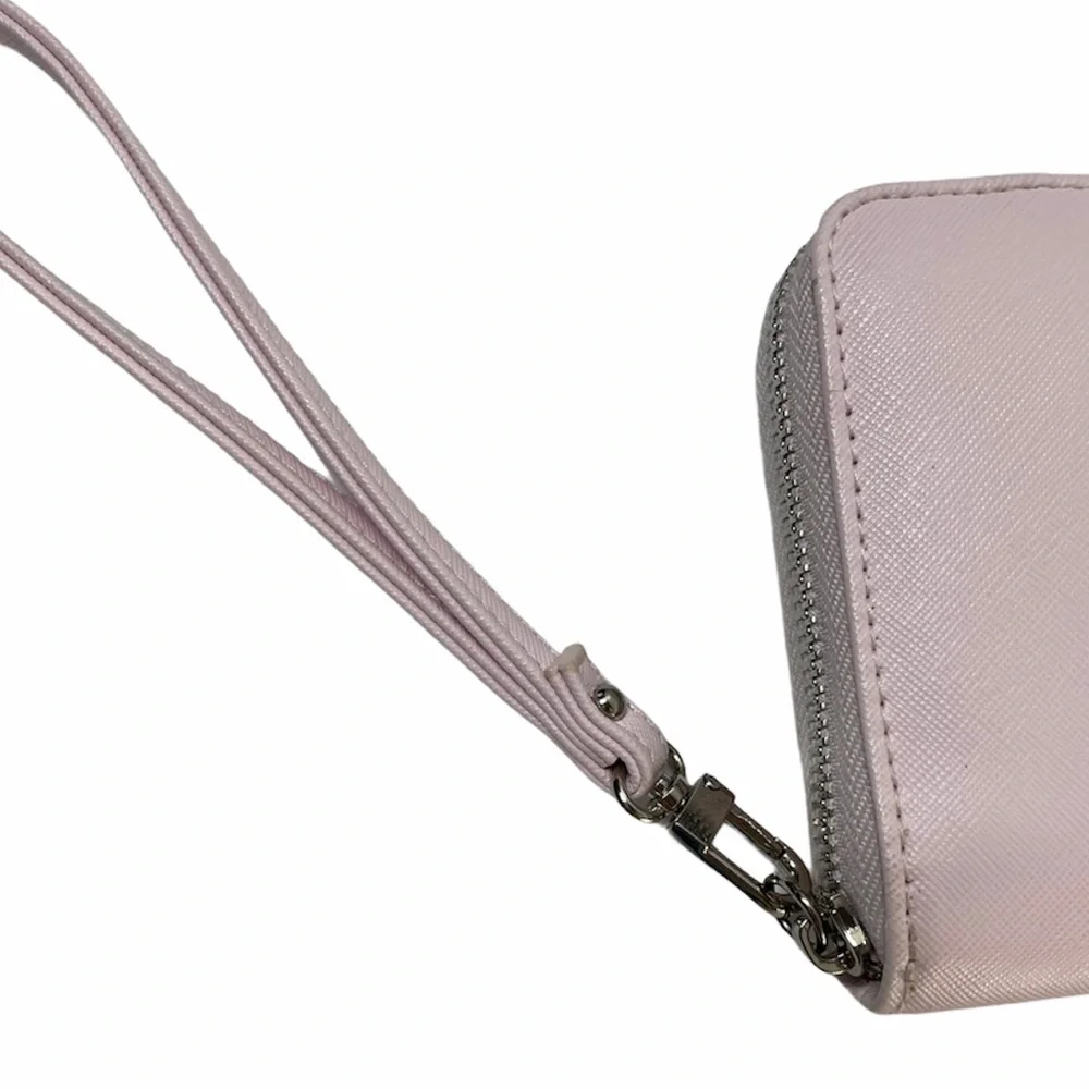 Betsy Johnson Bow Wallet Wristlet Delicate Pastel Pink Luxury Designer Purse
